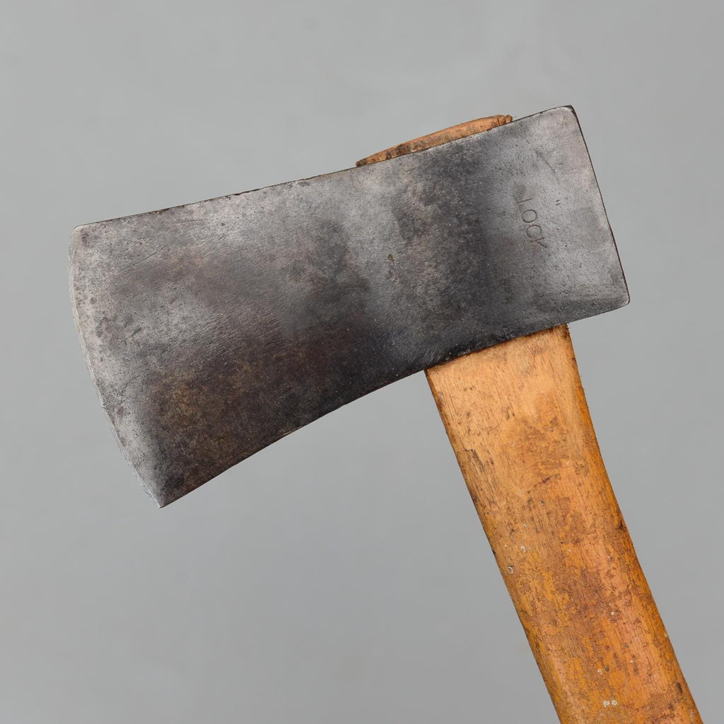 Vintage LOCK Axe Carpenters Survival Camp Bushcraft Ax