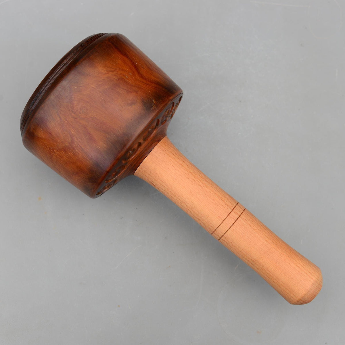 Vintage Lignum Vitae Wooden Mallet 985g Carving Carpentry Stone Masons Sculptor Gouge Chisel