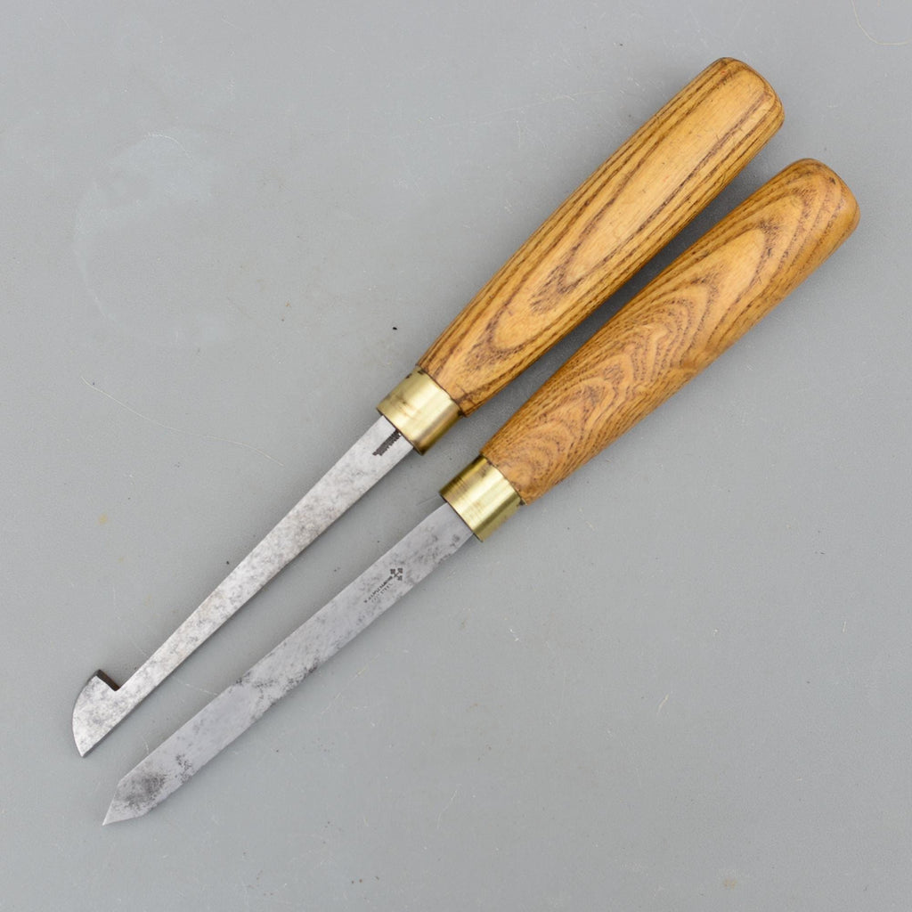 2 Vintage W.Marples & Sons Sheffield England Woodturning Chisel Turning Lathe Tools