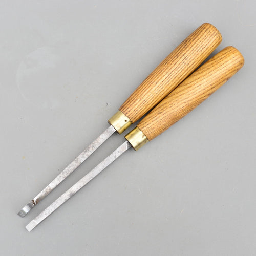 2 Vintage W.Marples & Sons Sheffield England Woodturning Chisel Turning Lathe Tools