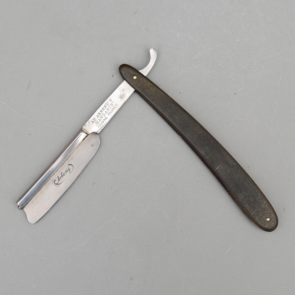 Vintage Ad. Arbenz Mandarin Jougne France Straight Razor Frameback