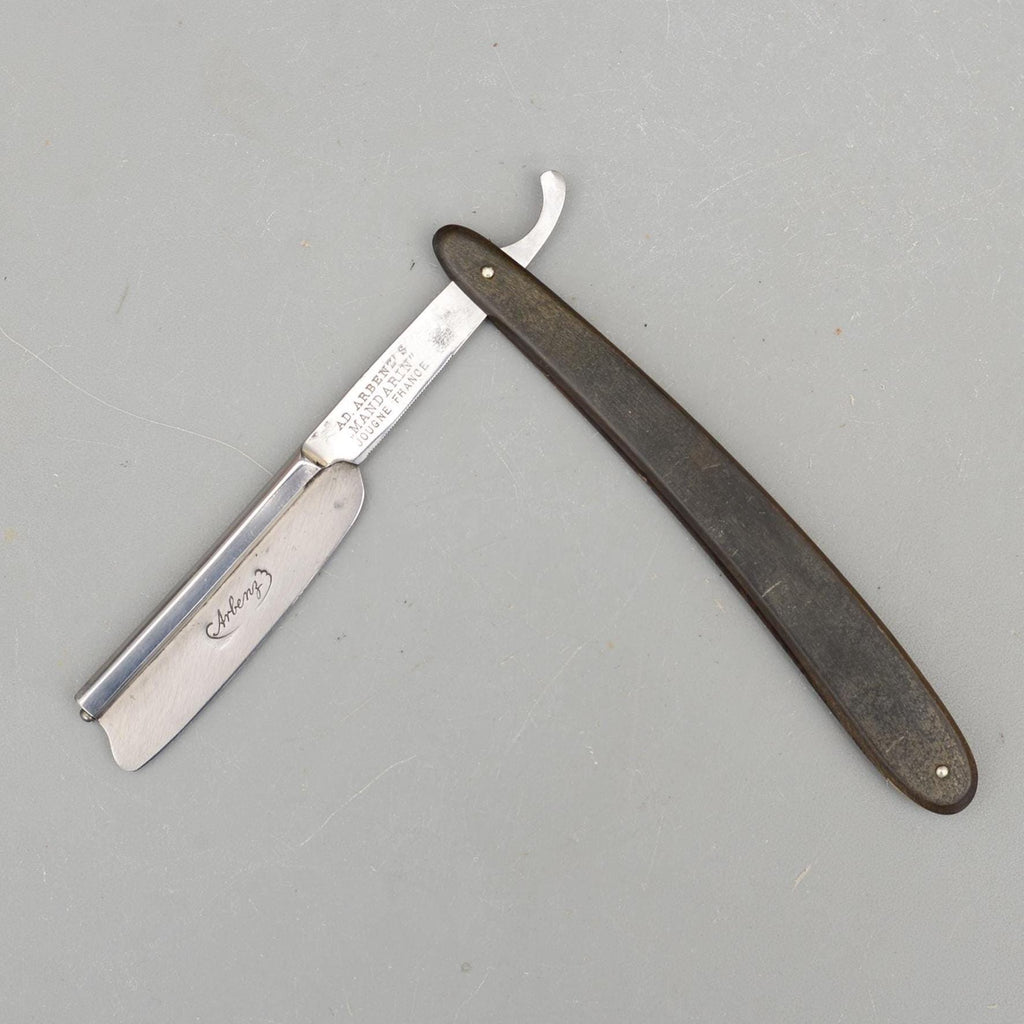 Vintage Ad. Arbenz Mandarin Jougne France Straight Razor Frameback