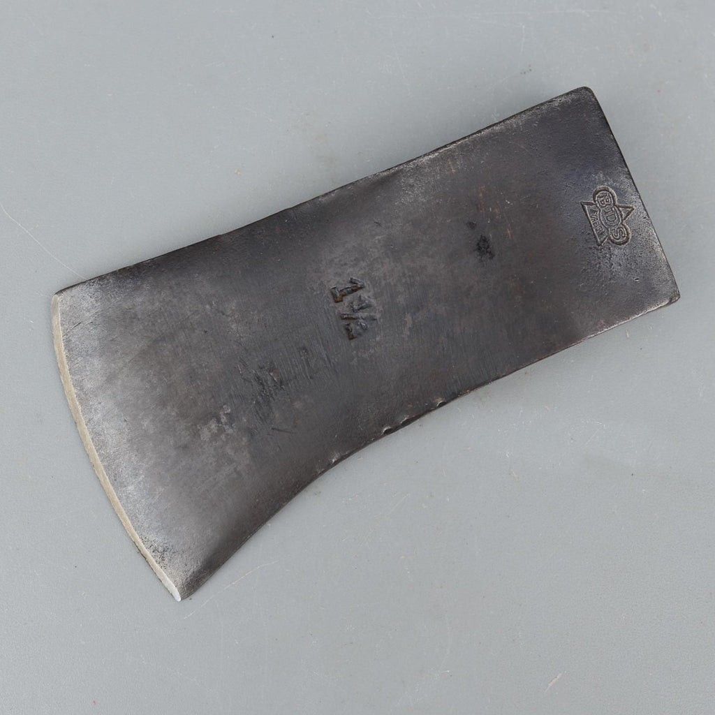 Vintage BDS Foreign 1 1/2 Axe Head Joinery Carpentry Bushcraft Camping