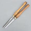 2 Vintage Marples England Skew & Spindle Parting Woodturning Chisel Turning Lathe Tools