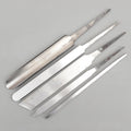 5 Vintage Lathe Tools Skew Spindle Parting Woodturning Chisel Turning