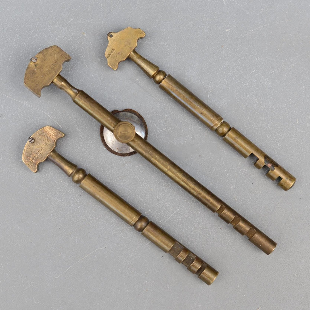 Set 3 Vintage Vitrex Swiss France British Brass Glass Cutters