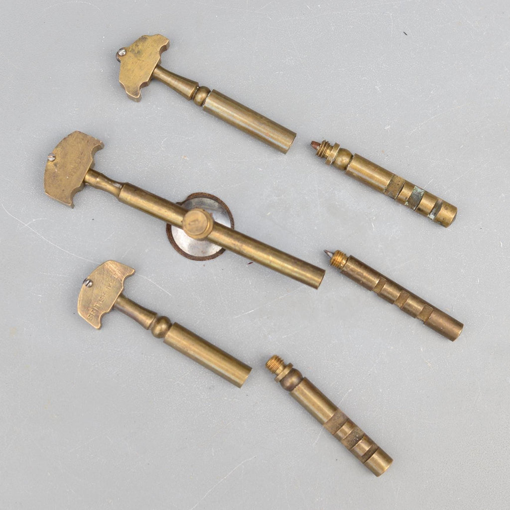 Set 3 Vintage Vitrex Swiss France British Brass Glass Cutters