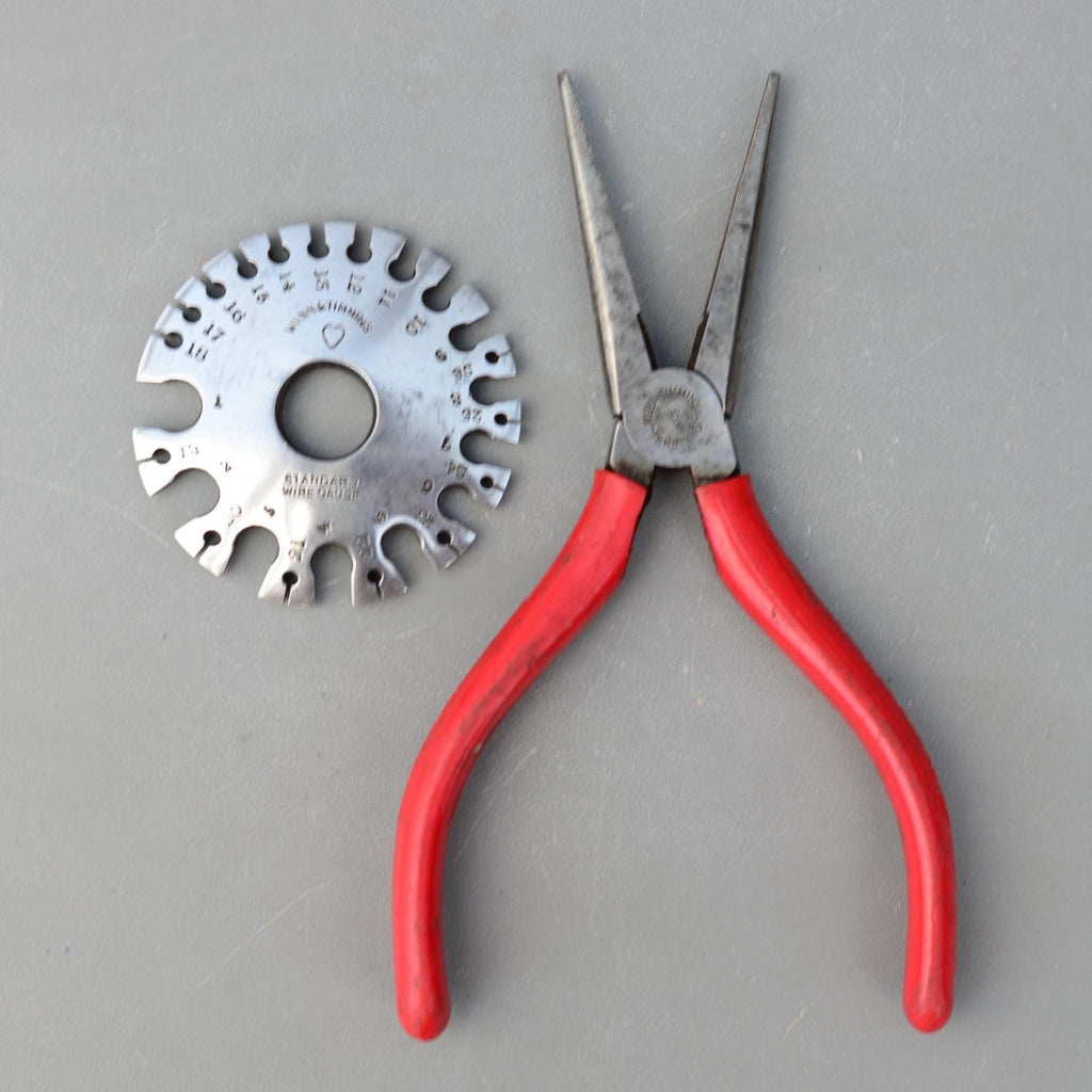 Set 2 Wynn & Timmins Heart Brand Pliers Cutters and Wire Gauge Std 1-26