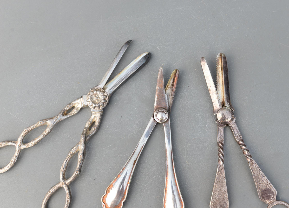 Set 3 Vintage Rare Ornate Grape Scissors