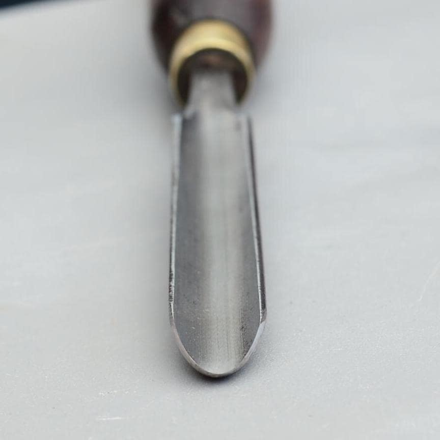Vintage Mitchell & Co Cast Steel Spindle Gouge Woodturning Round Tool Turning Lathe Tools