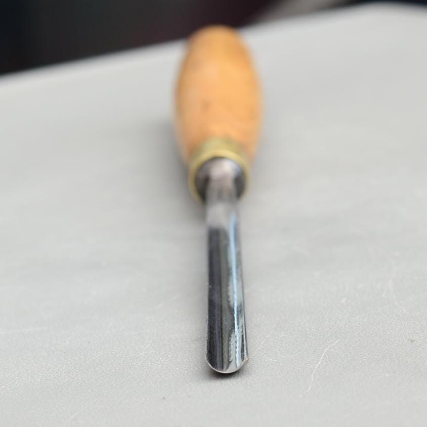 Vintage J.B. Addis & Sons Sheffield England Carving Gouge 8mm No7 10 Prize Medals