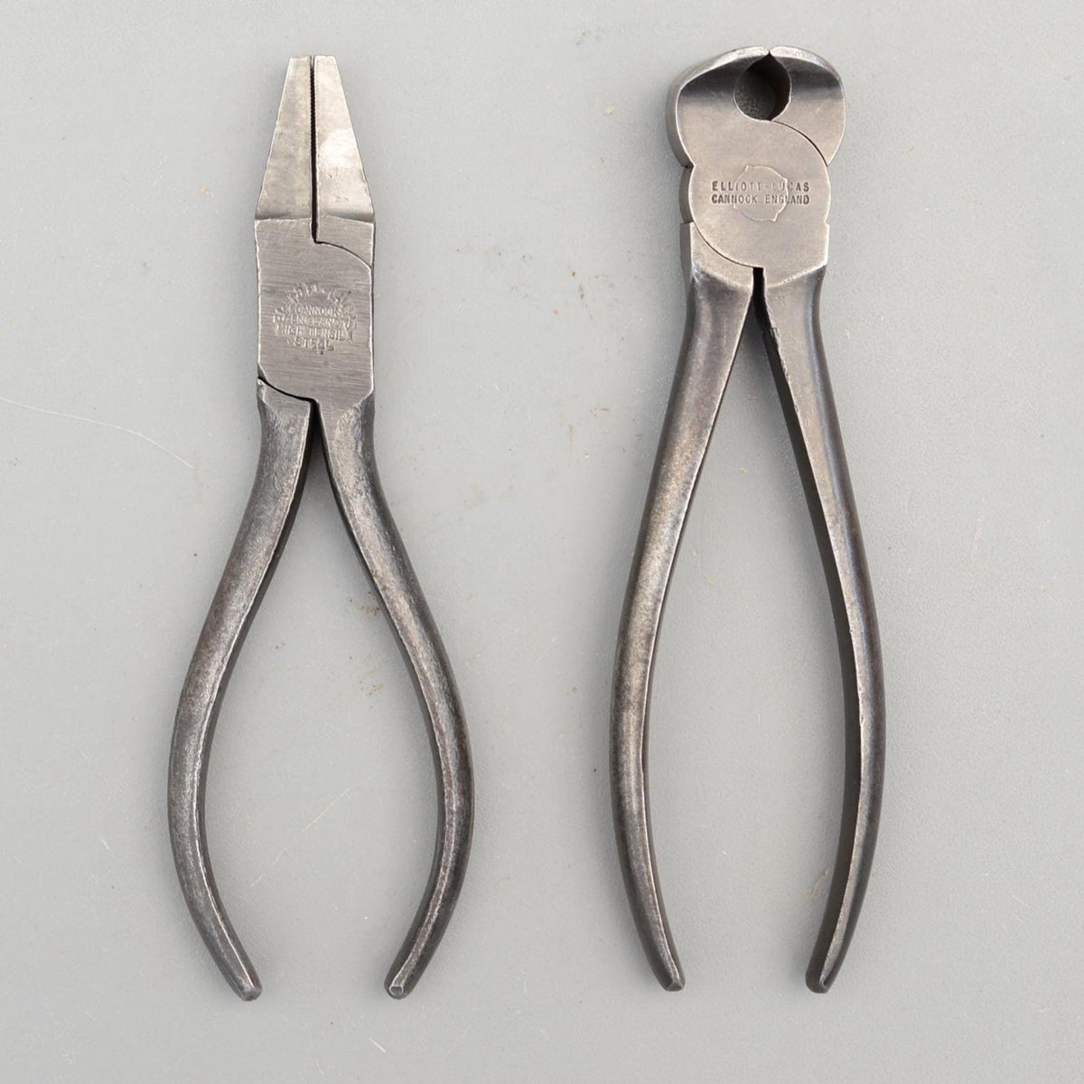 Set 2 Vintage Elliott Lucas 6'' Pliers Cutters Cannock England
