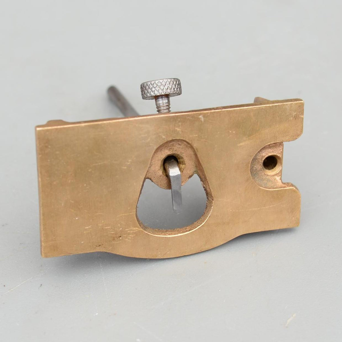 Vintage Hand Made Base Solid Brass Router Plane Iron