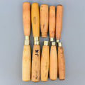 10 Vintage Boxwood Handles for Carving Chisels Gouges Lathe Files Hand Tools