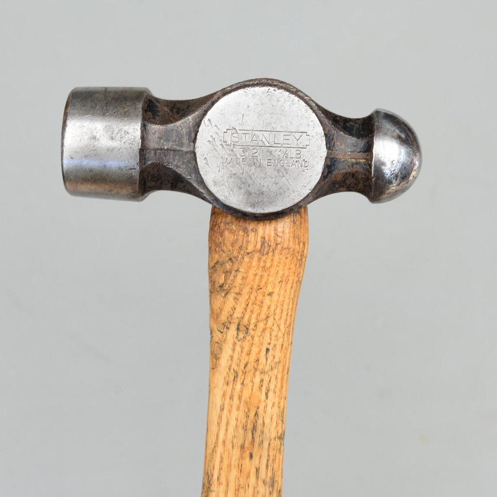 Vintage Stanley 5312 Ball Pein Hammer 1 1/2LB Made in England