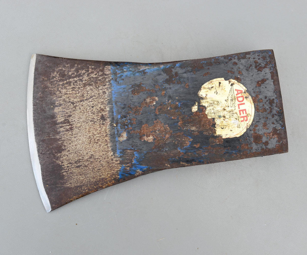 Vintage ADLER Eagle Brand Germany Felling Axe Head 4 1/2 Lbs Gebrüder Schmitt