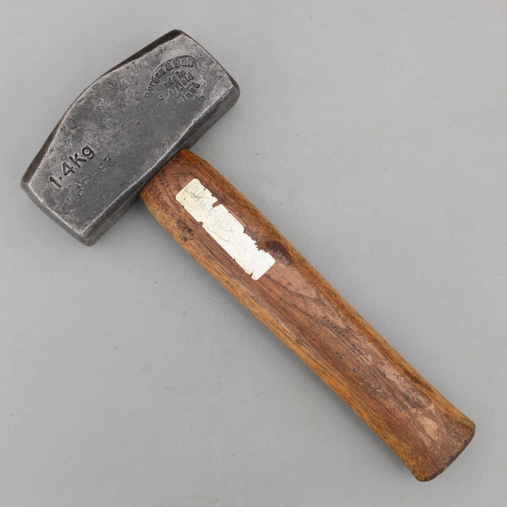 Vintage Burgon & Ball Lump Club Hammer 1400g Blacksmithing Stonemasons