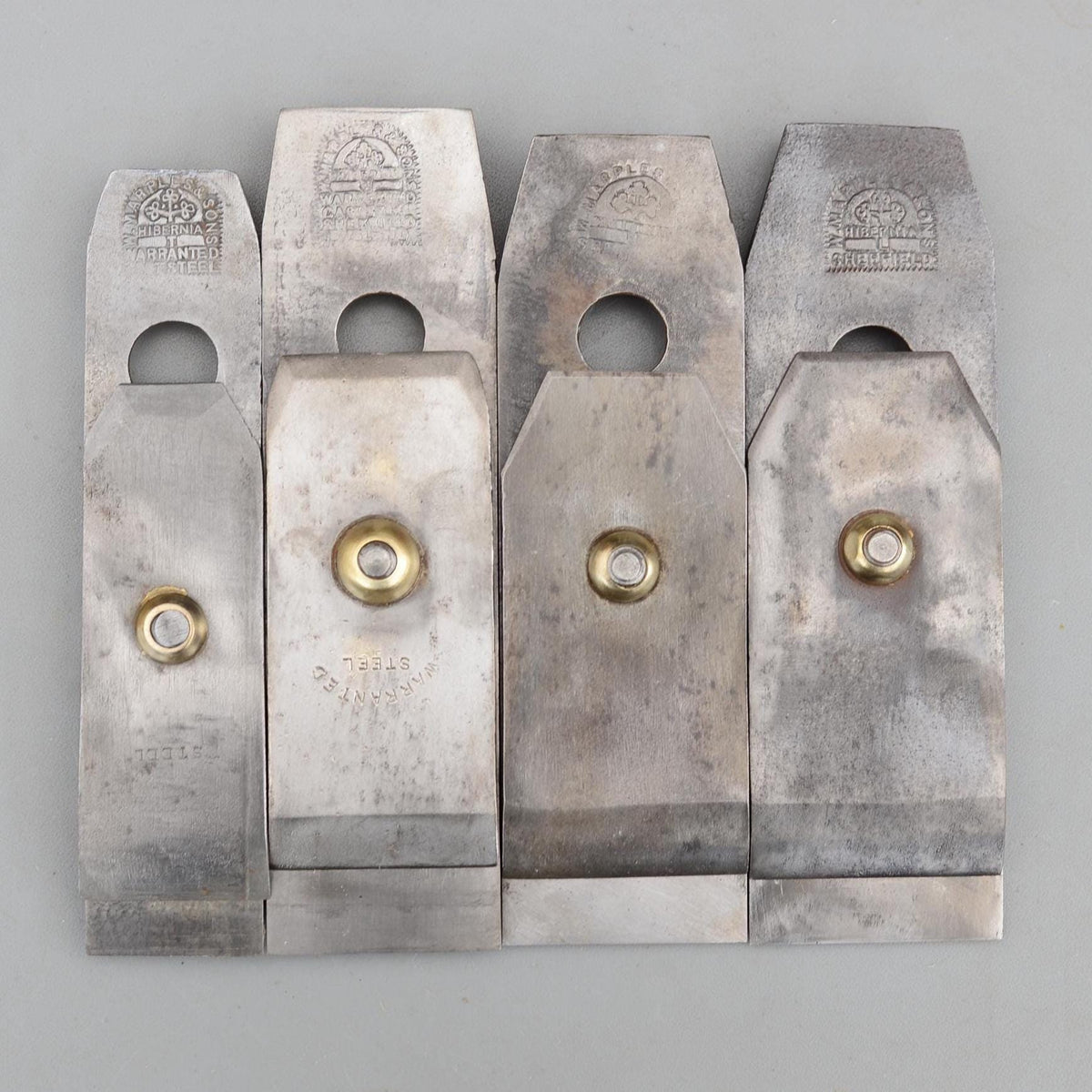 Set 4 Vintage W.Marples & Sons Hibernia Plane Cap Iron Screw Parts