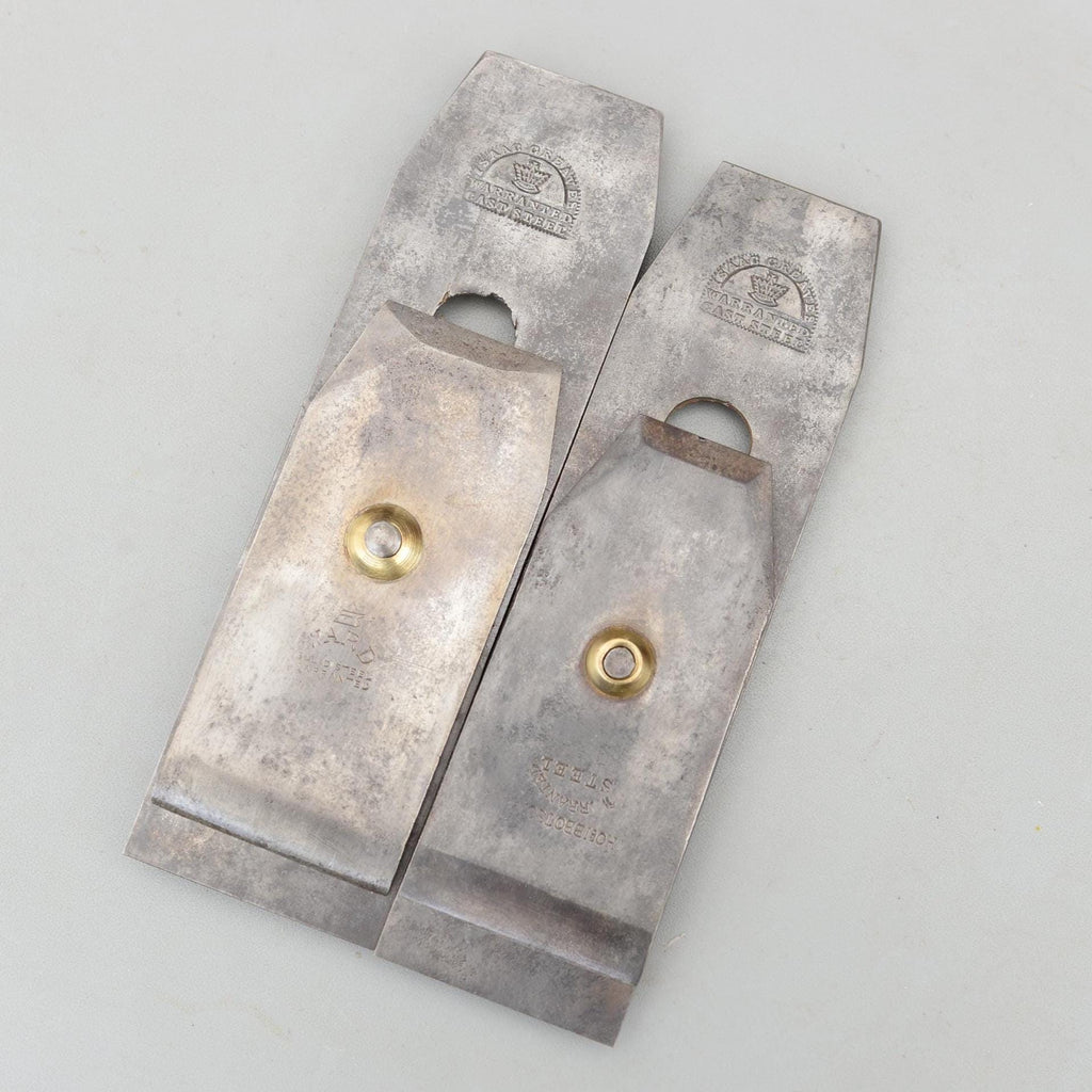 Set 2 Vintage I.Greaves Crown Plane Cap Iron Screw Parts