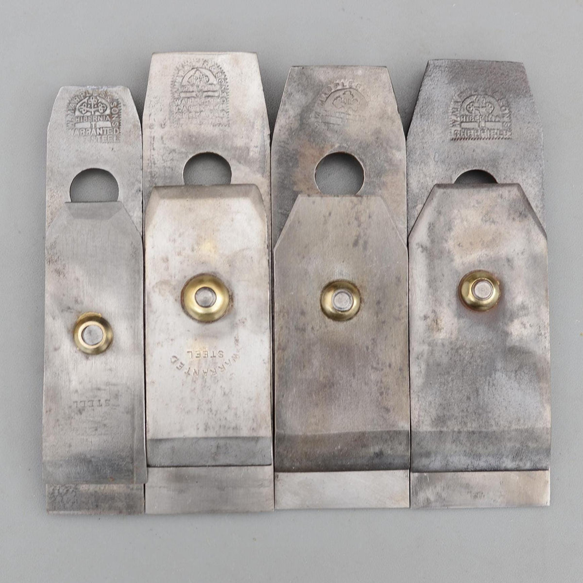 Set 4 Vintage W.Marples & Sons Hibernia Plane Cap Iron Screw Parts