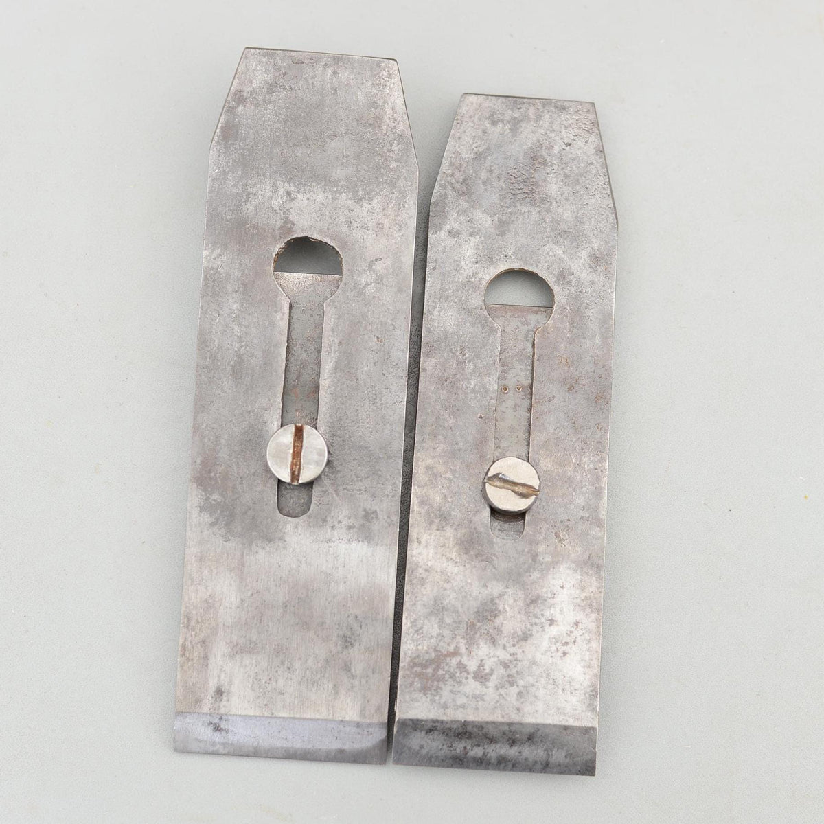 Set 2 Vintage I.Greaves Crown Plane Cap Iron Screw Parts