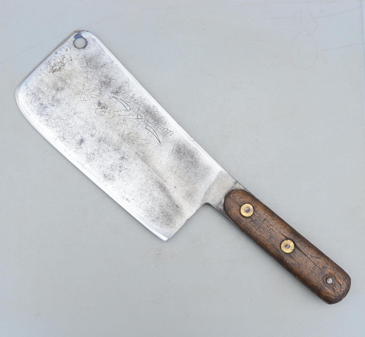 Vintage Elwell Union Billhook England Chopper Butcher Cleaver Garden