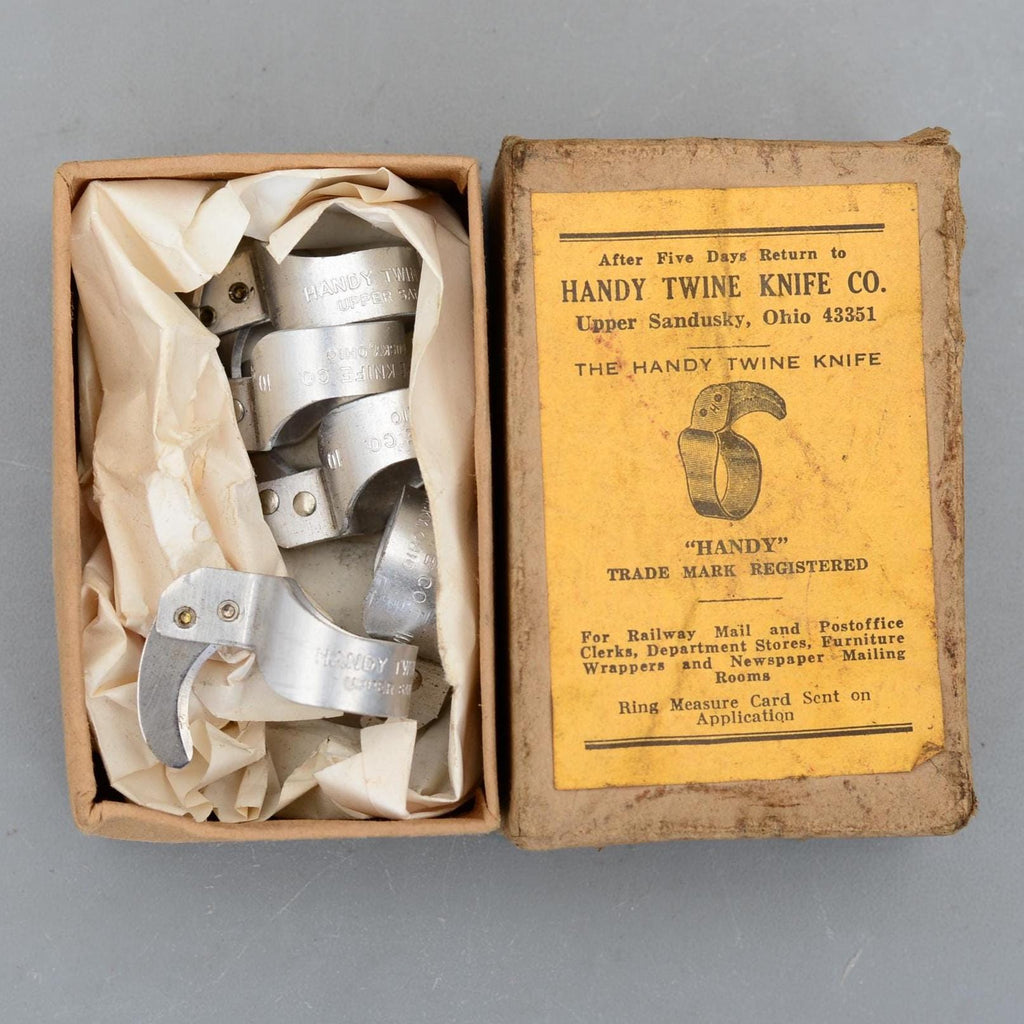 5 Vintage HANDY Twine USA Scissors Rings Railway Mail Postoffice Box