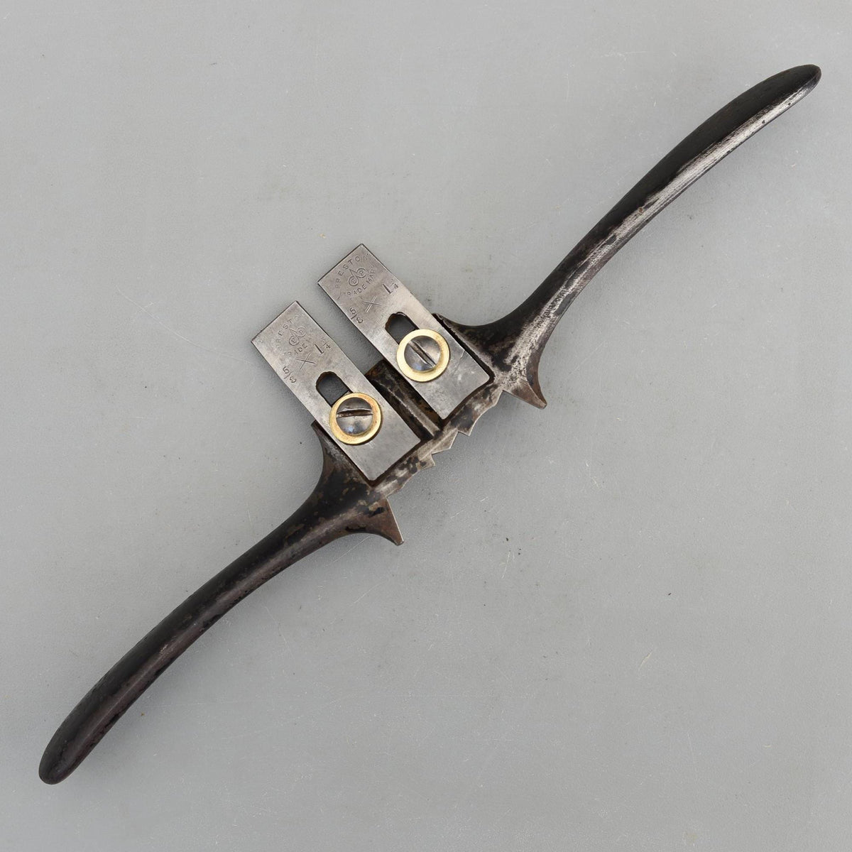 Vintage Preston Oveloe Double Iron Sash Router Plane Moulding Spokeshave